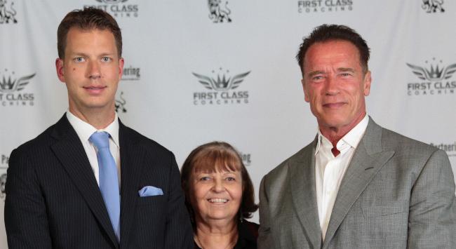 Avril with JT & Movie Star, Ex California Governor, Arnold Schwarzenegger